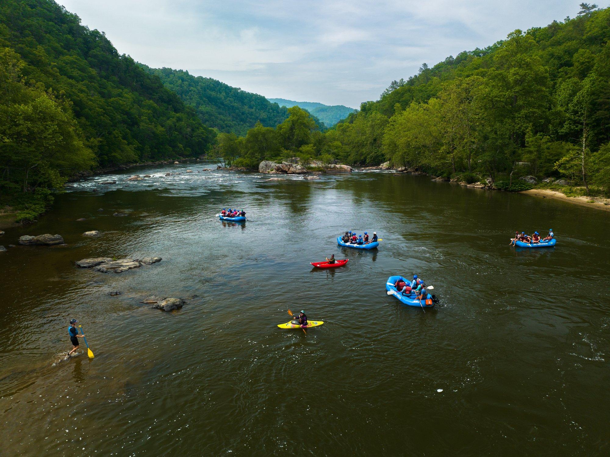 Rafting on the French Broad River / Photo: Chris Burkard