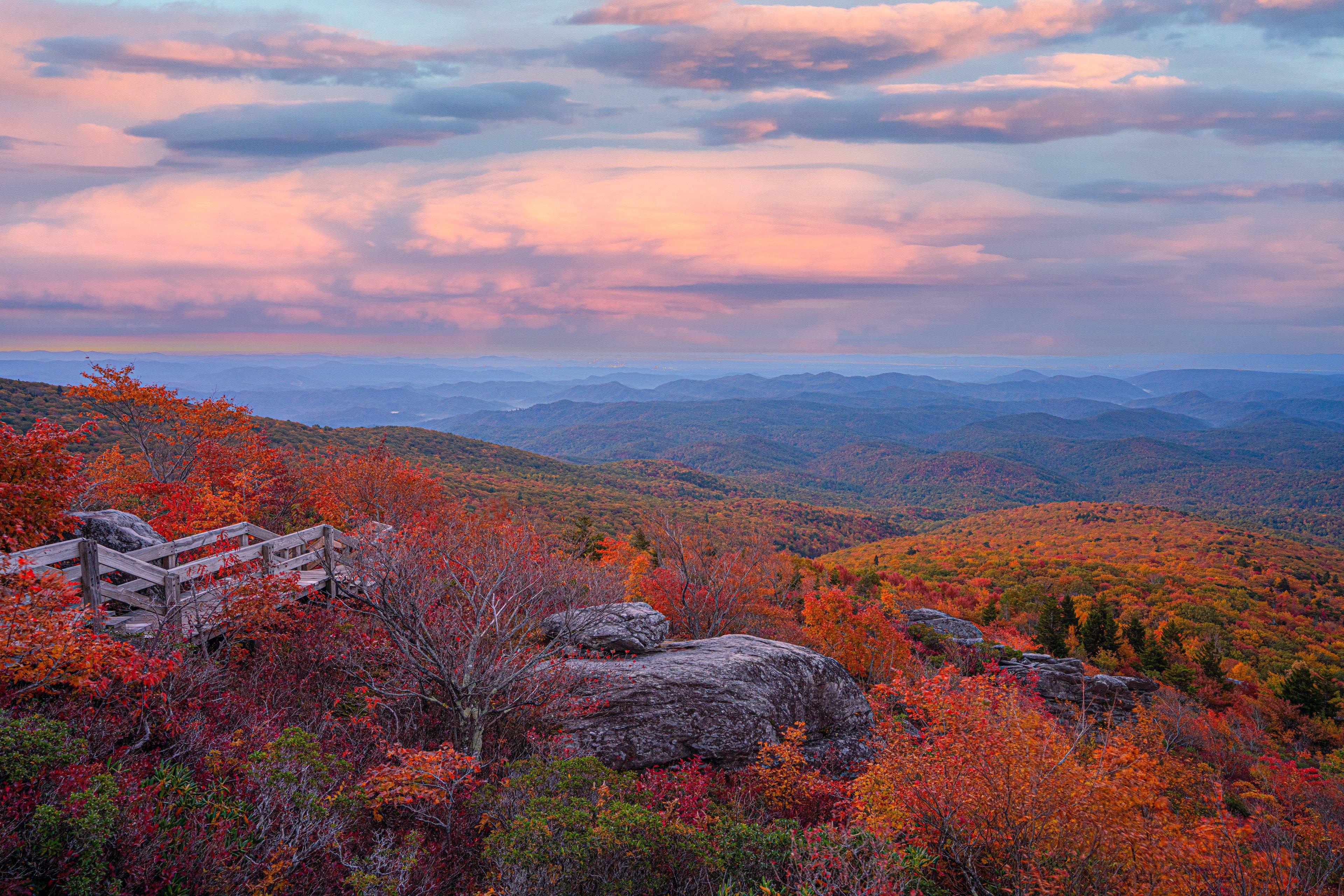 Blue Ridge Parkway in Fall by Leslie Restivo