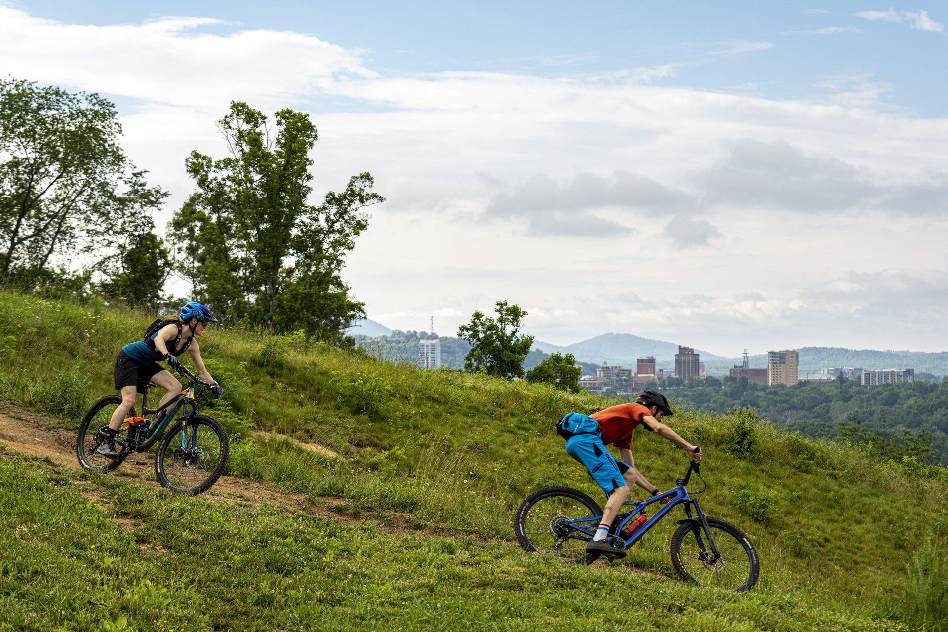 Biking UNCA Trail / Photo: Derek DiLuzio