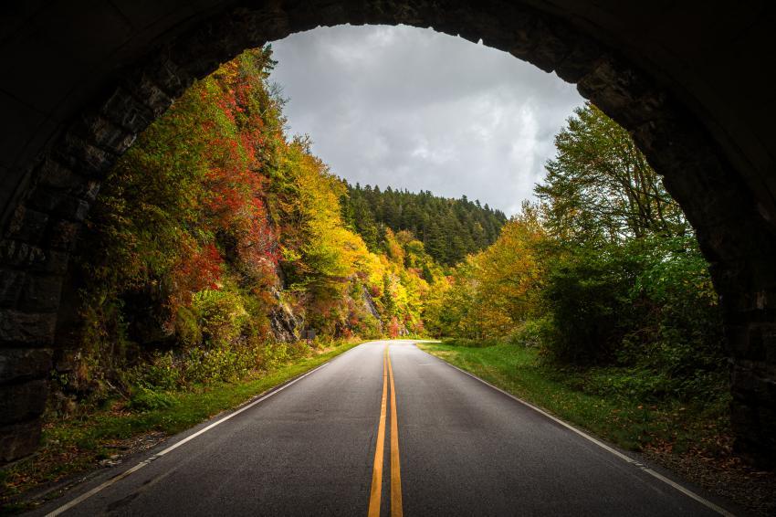 Devil's Courthouse Tunnel on the Blue Ridge Parkway